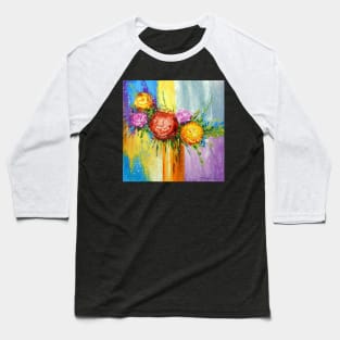 Bouquet of bright flowers Baseball T-Shirt